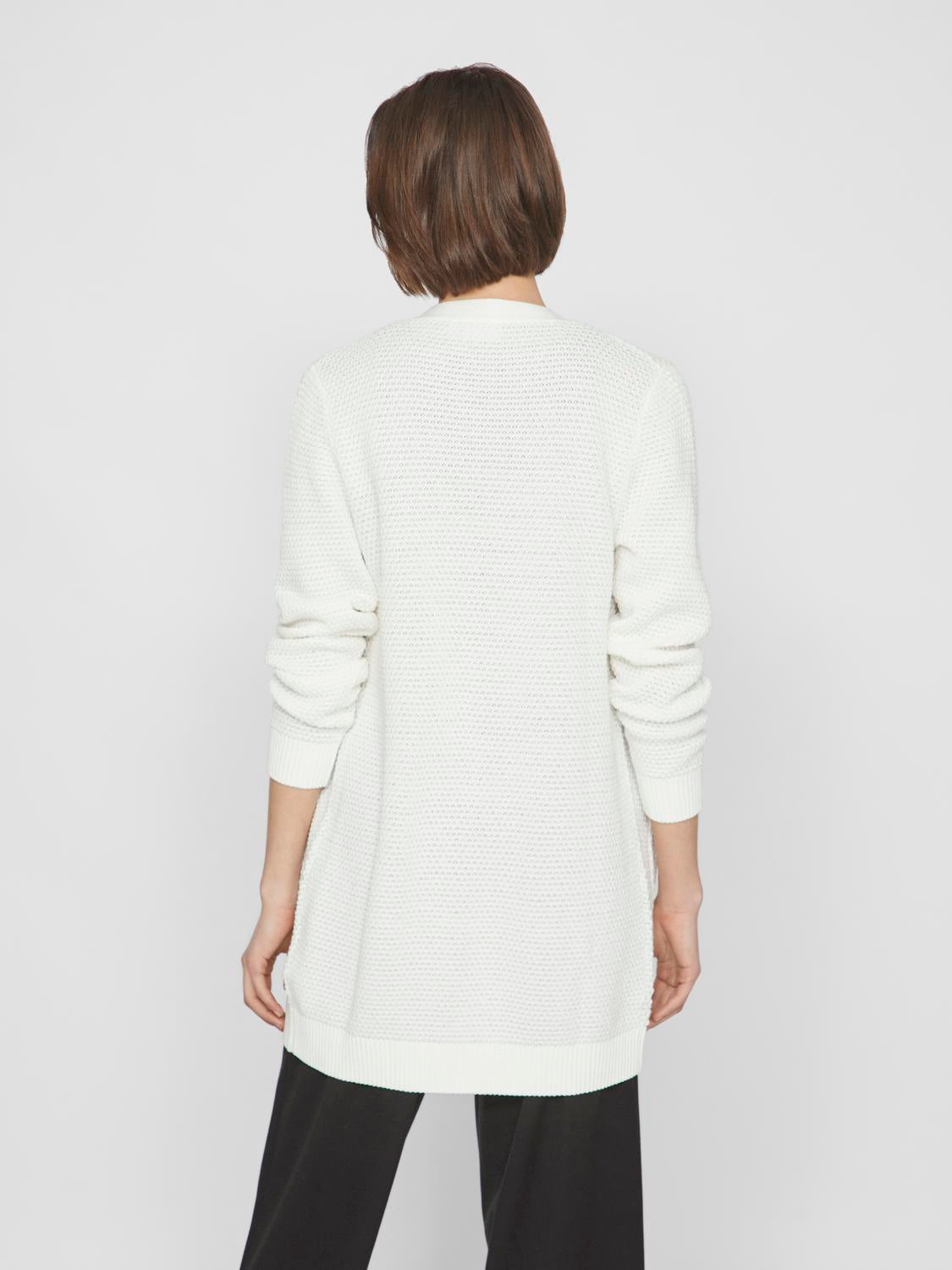 VIDALO Knit Cardigan - White Alyssum