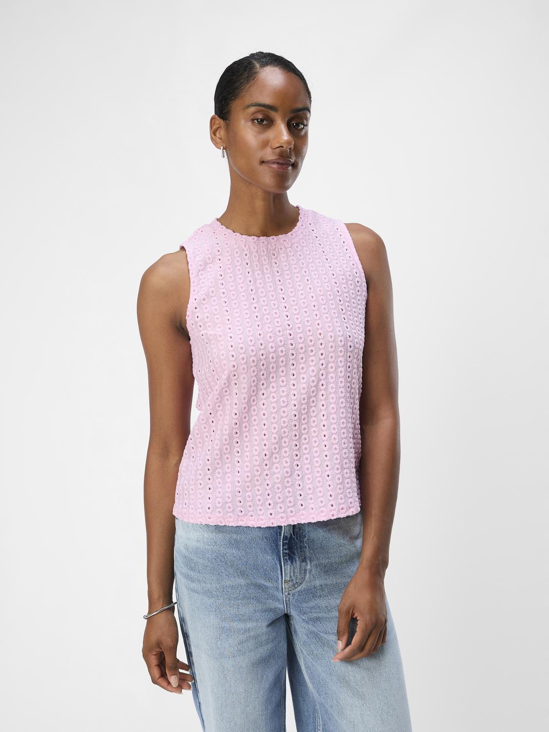 OBJFEODORA Tank Top - Pink Frosting