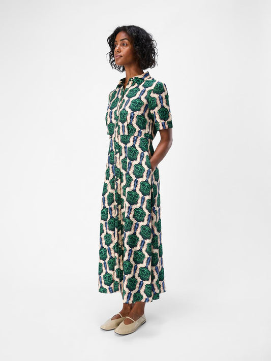 OBJEMMI Long Dress - Treetop