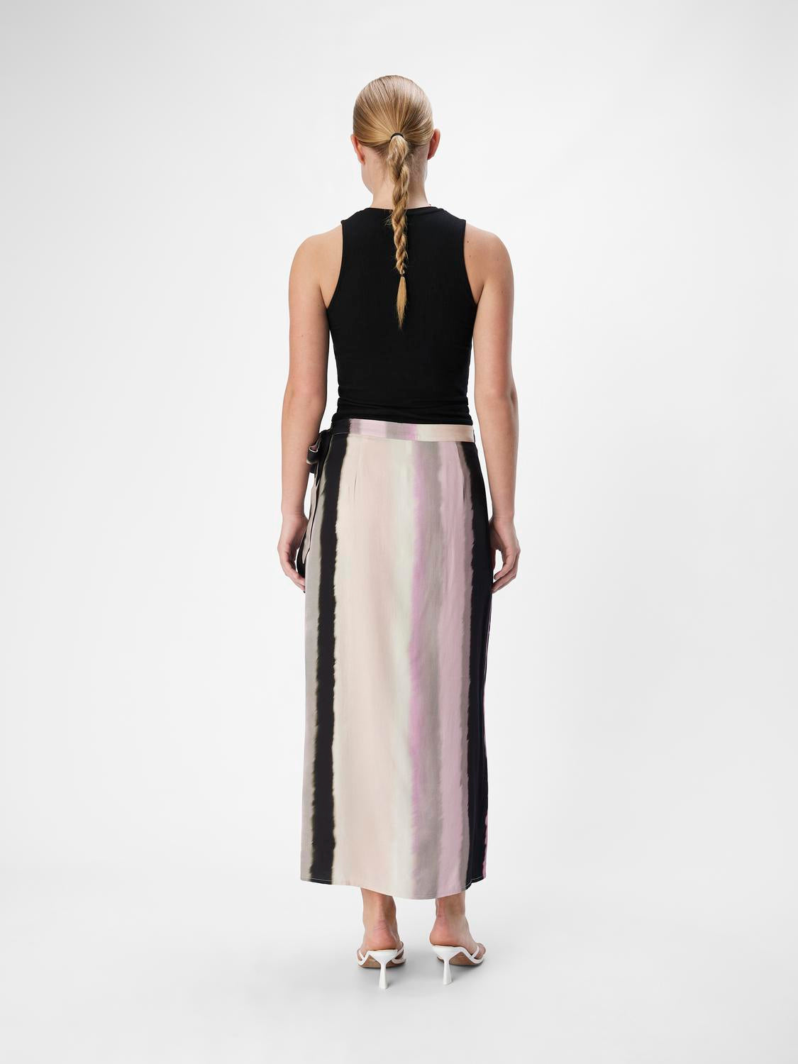 OBJMINA Long Skirt - Sandshell