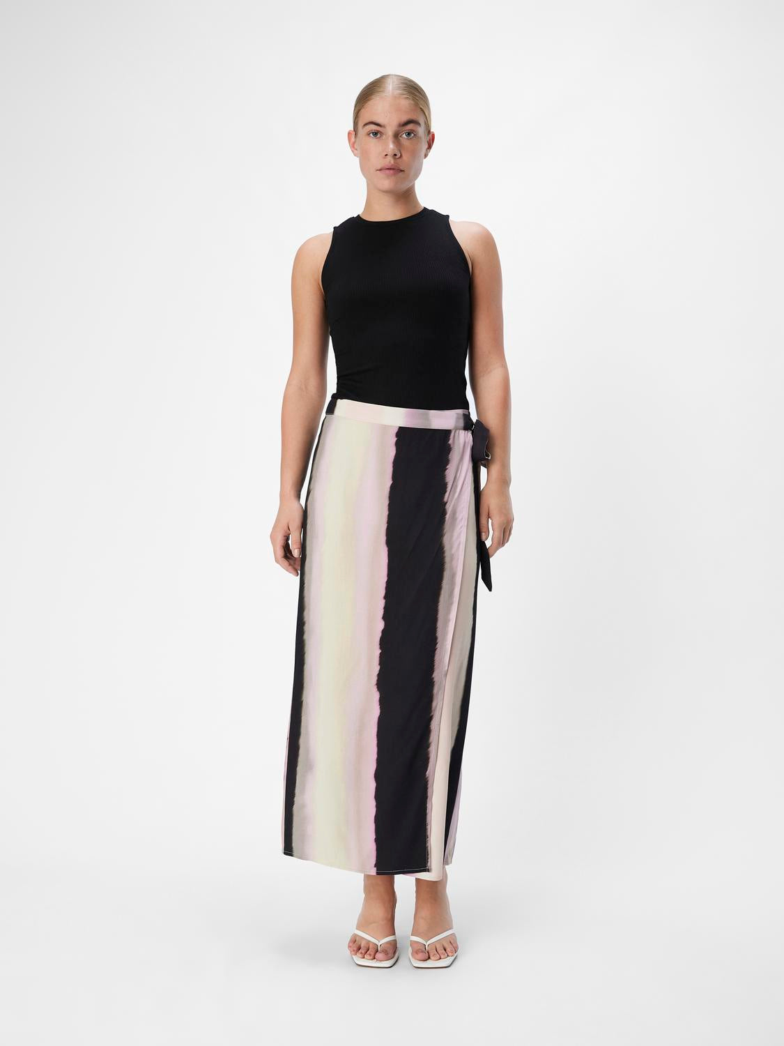 OBJMINA Long Skirt - Sandshell