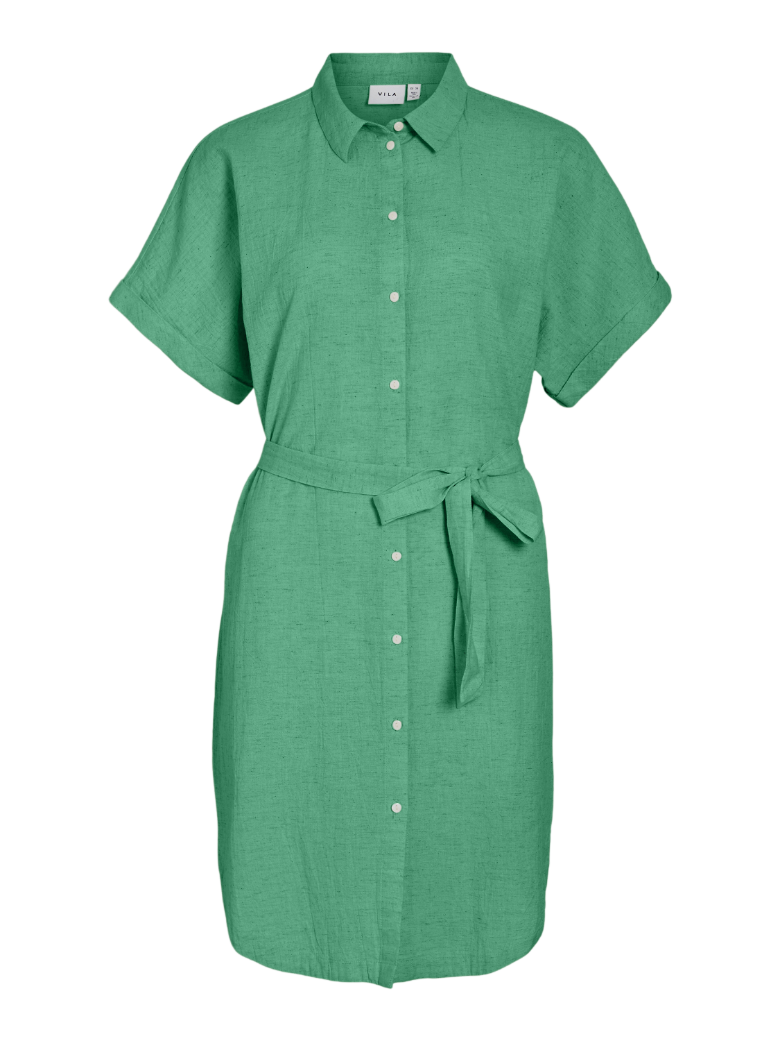 VINANNA Short Dress - Green Spruce