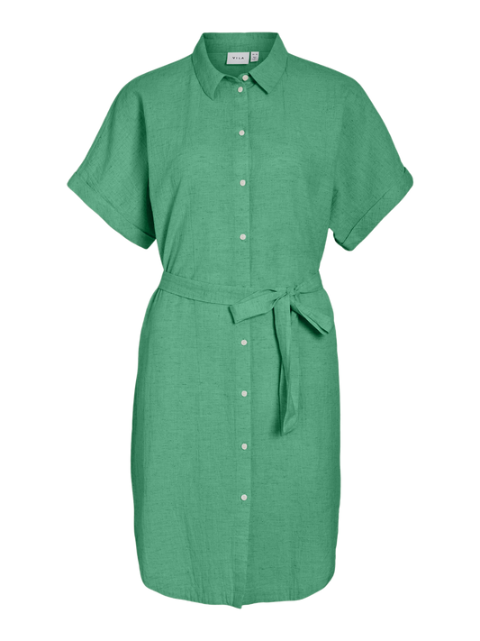 VINANNA Short Dress - Green Spruce