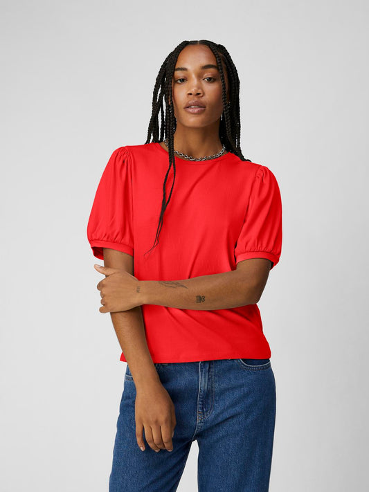 OBJJAMIE T-Shirt - Poppy Red