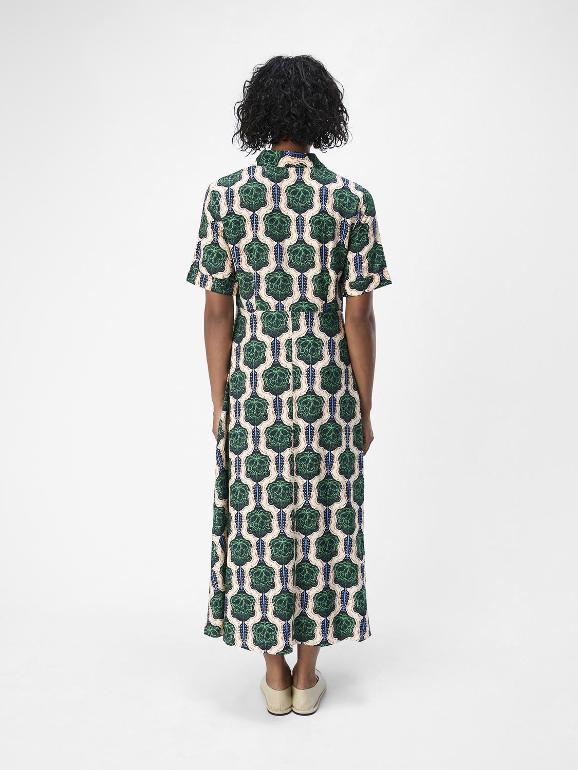 OBJEMMI Long Dress - Treetop