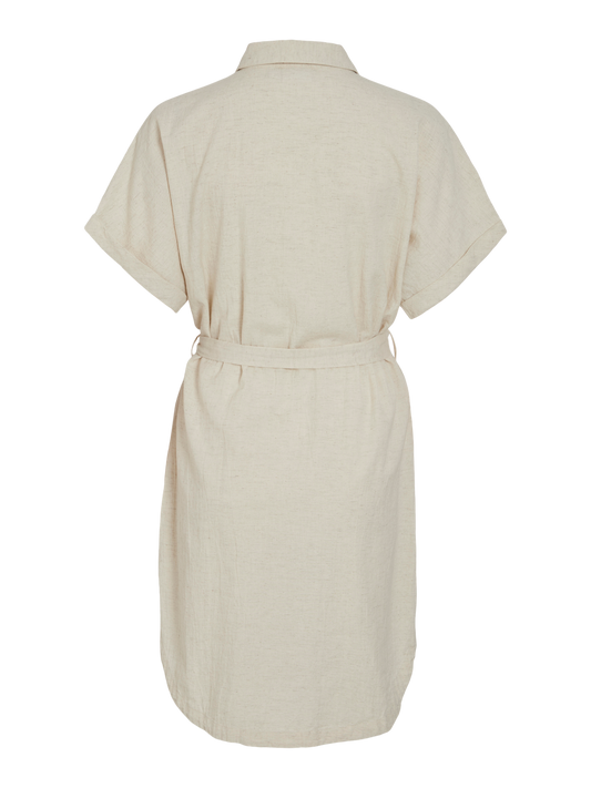 VINANNA Short Dress - Natural Melange