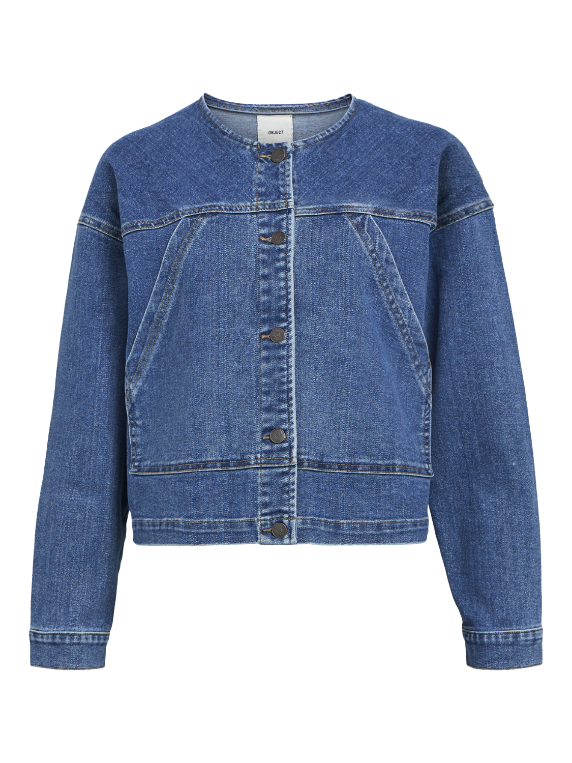 OBJXENIA Denim Jacket - Medium Blue Denim