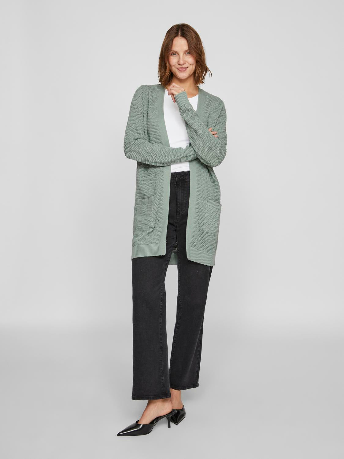 VIDALO Knit Cardigan - Chinois Green