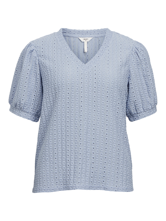 OBJFEODORA T-Shirts & Tops - Brunnera Blue