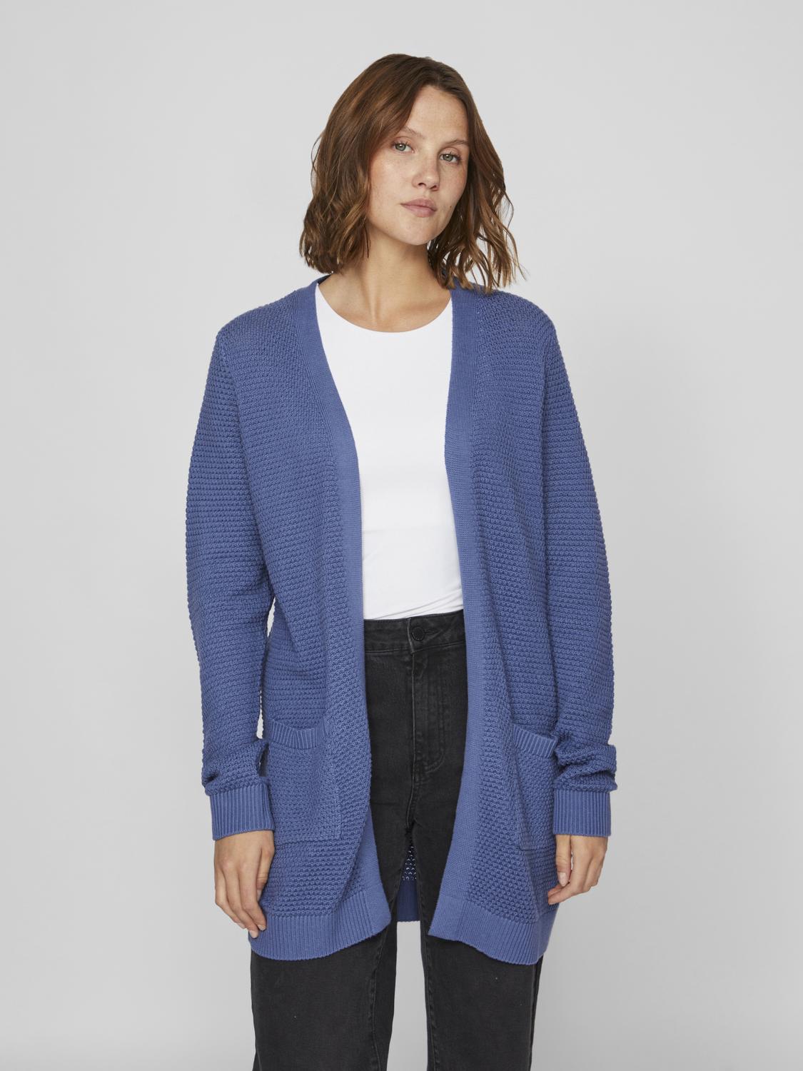 VIDALO Knit Cardigan - Bijou Blue