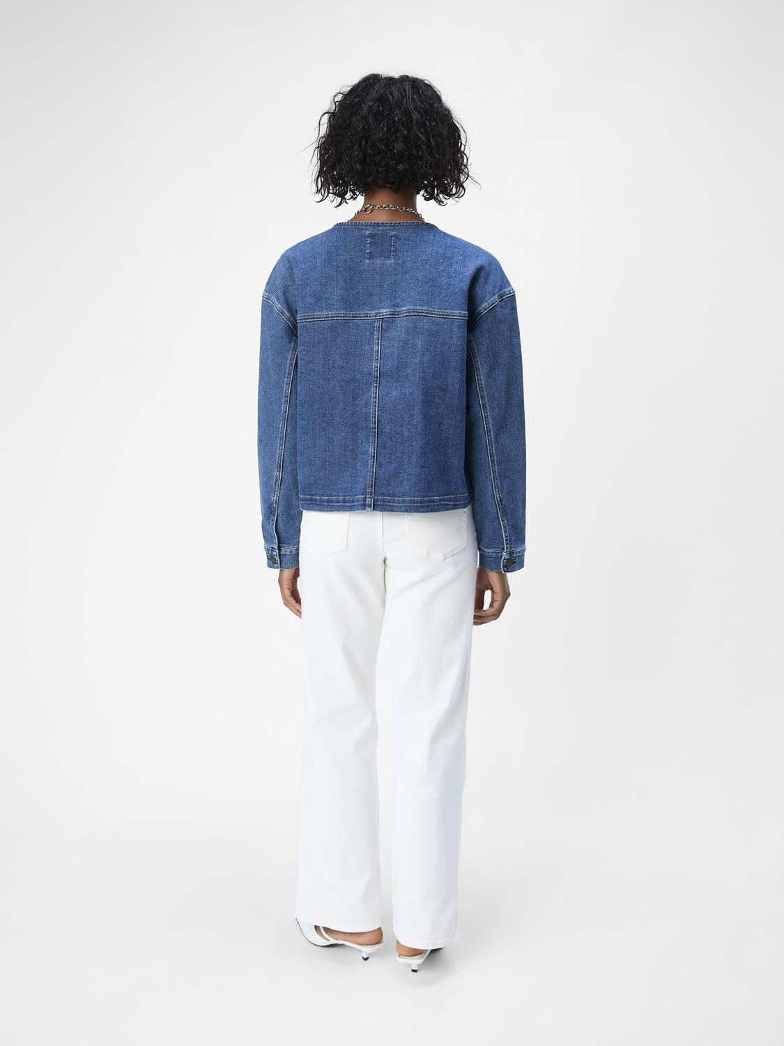 OBJXENIA Denim Jacket - Medium Blue Denim