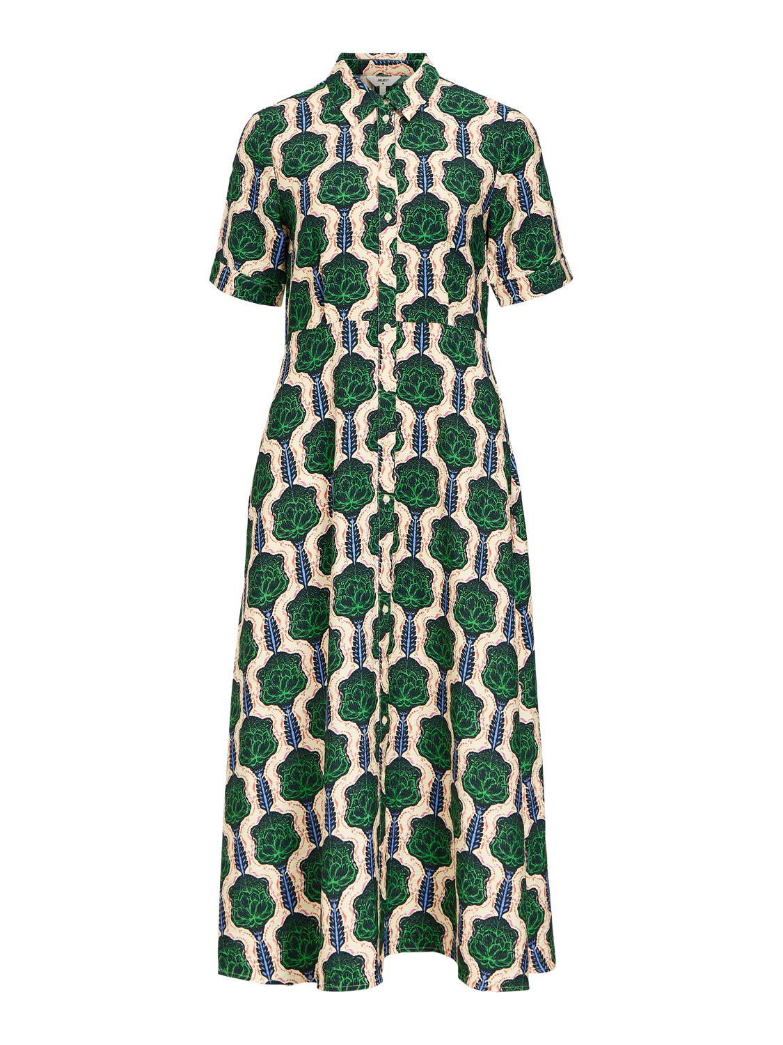 OBJEMMI Long Dress - Treetop