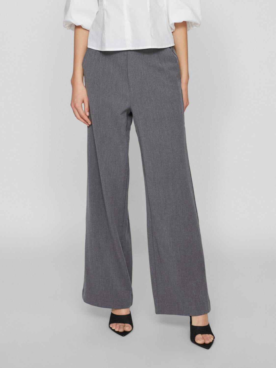 VIVARONE Pants - Medium Grey Melange